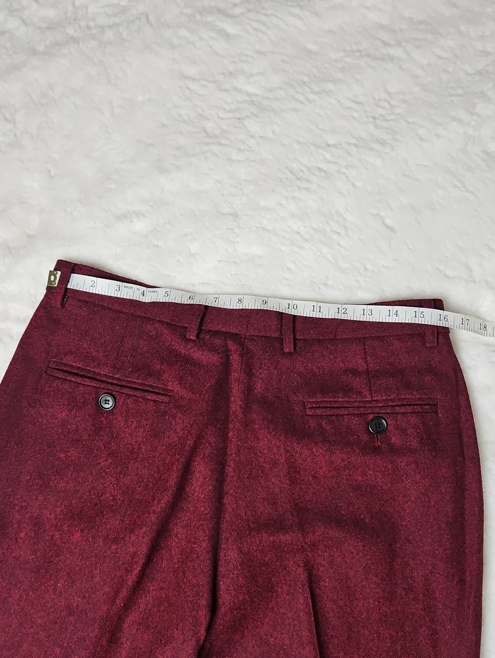 Men's Custom Burgundy 3 Piece Suit